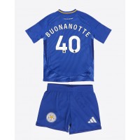 Leicester City Facundo Buonanotte #40 Hjemme Trøje Børn 2024-25 Kortærmet (+ Korte bukser)